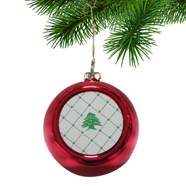 Argyle Cedar Christmas Ornament Set