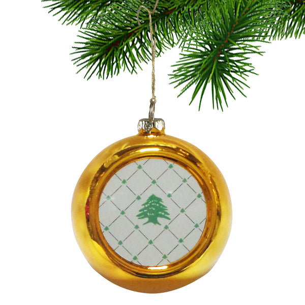 Argyle Cedar Christmas Ornament Set
